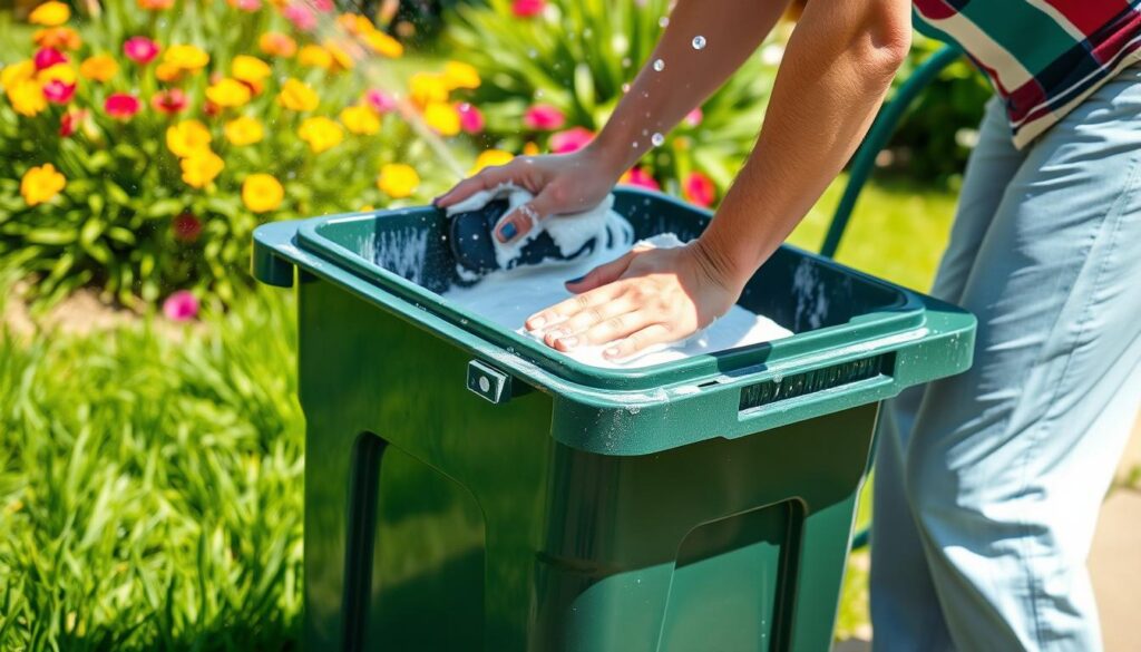 Bin cleaning