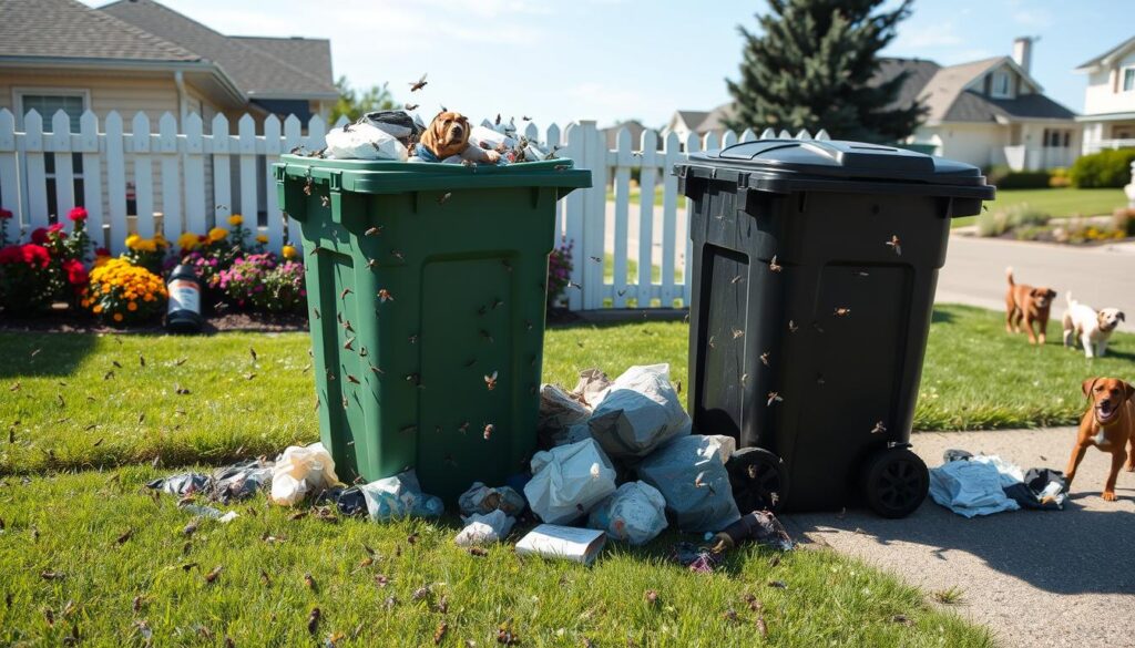 Neighbor disputes over bins