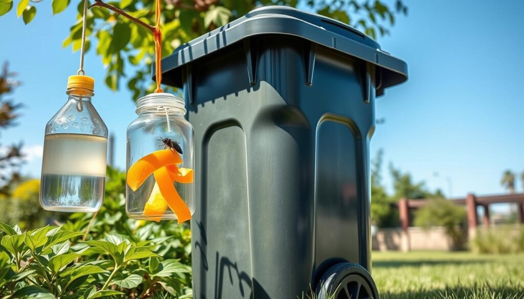 Preventing maggot growth in wheelie bins