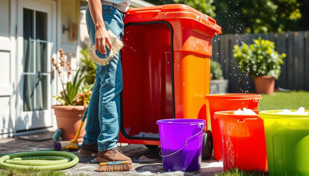 wheelie bin exterior cleaning