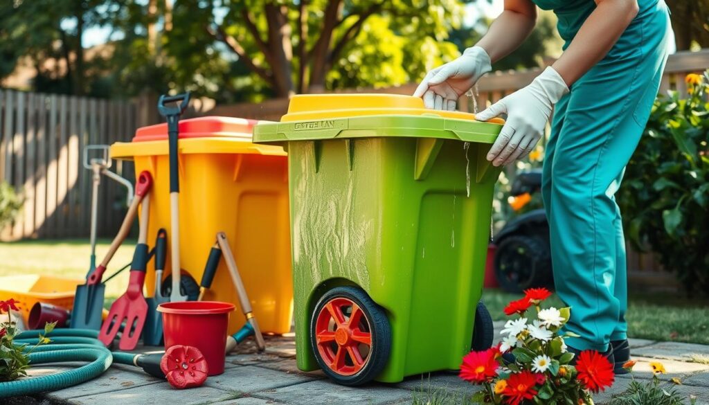 Wheelie bin maintenance