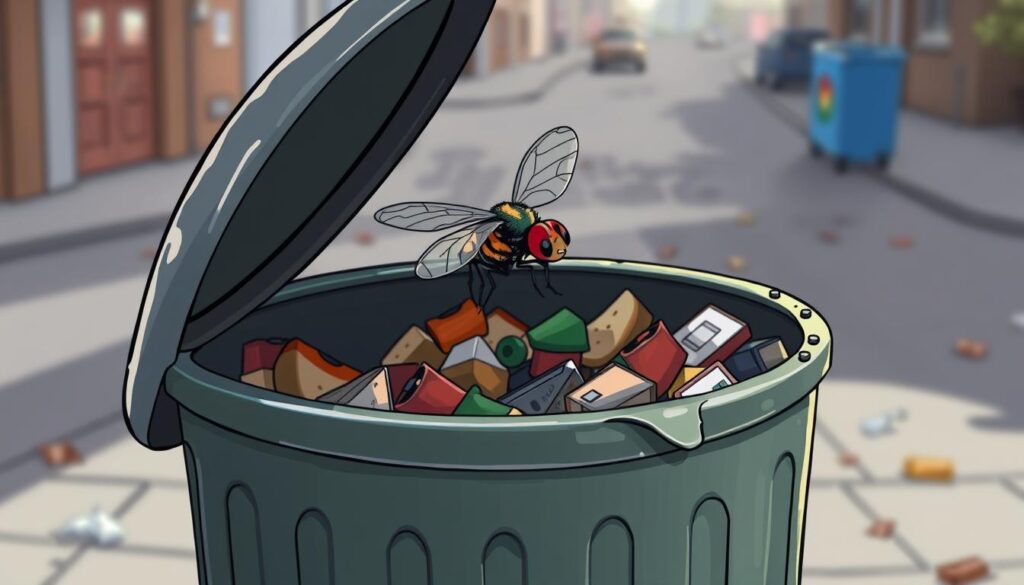 Fly in Garbage Can