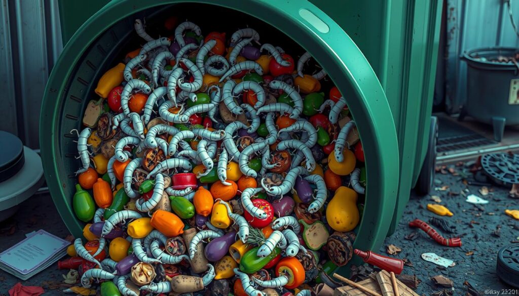 Maggot Infestation in Wheelie Bin