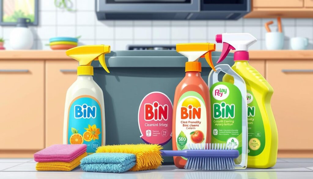 bin cleaning products