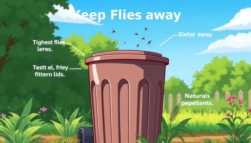 keeping flies away from bins