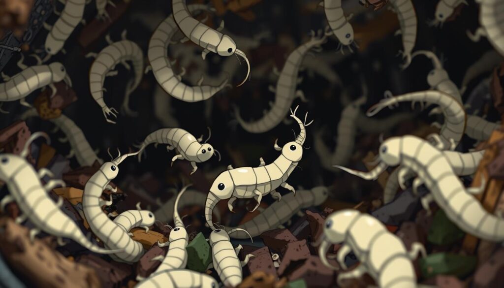 white maggots