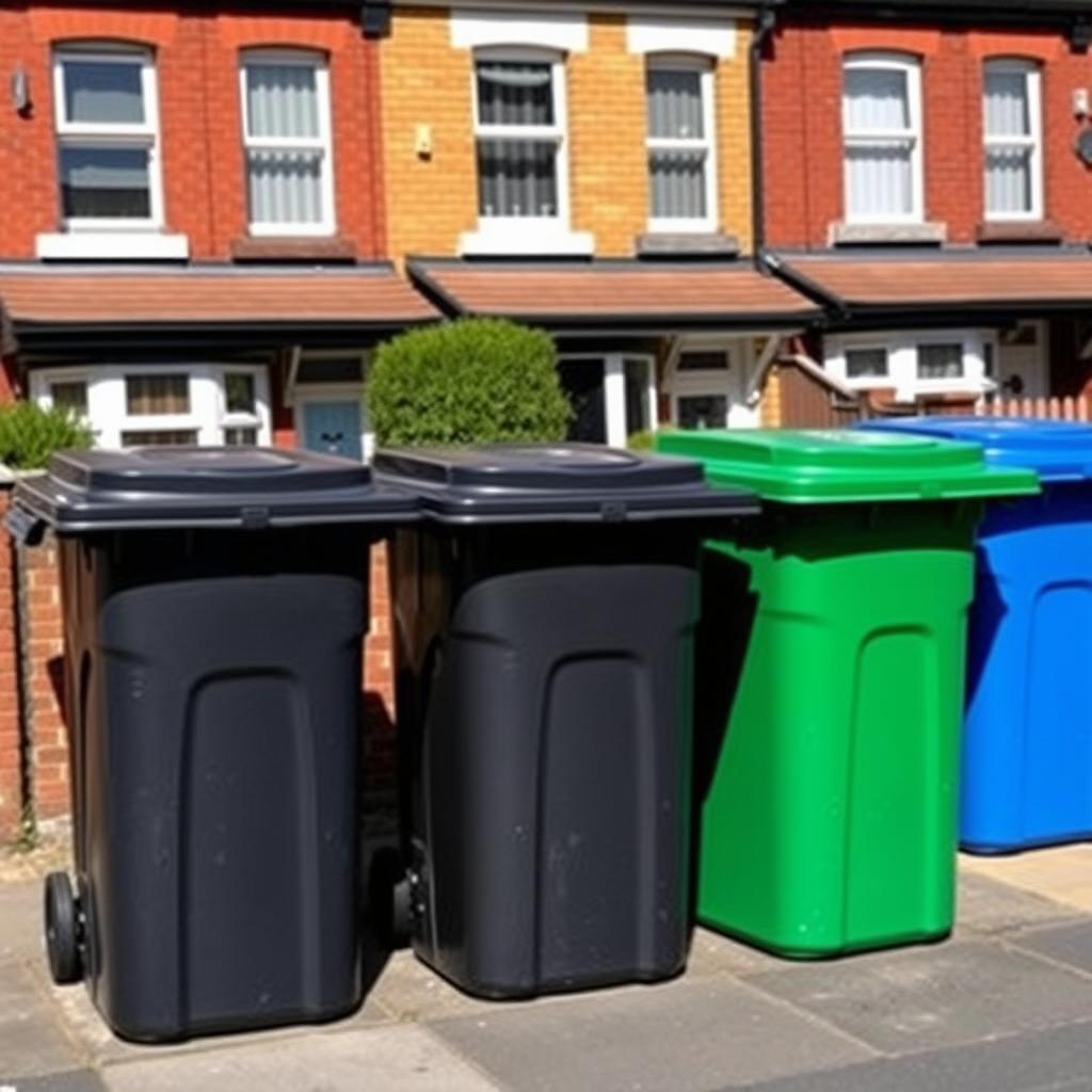 Professional bin cleaning in Liverpool suburban area