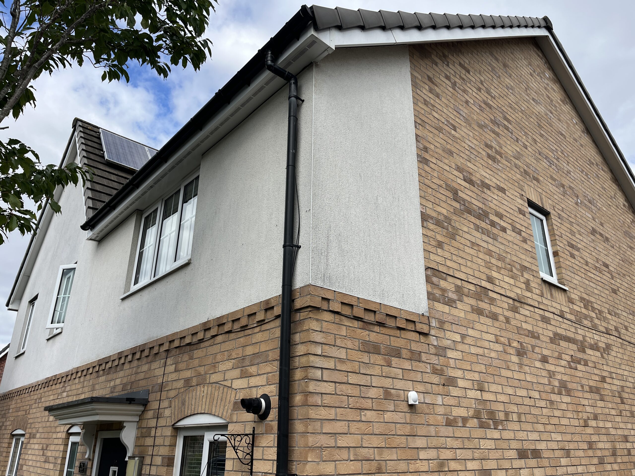 After photo of soffit and fascia cleaning in Orford Warrington