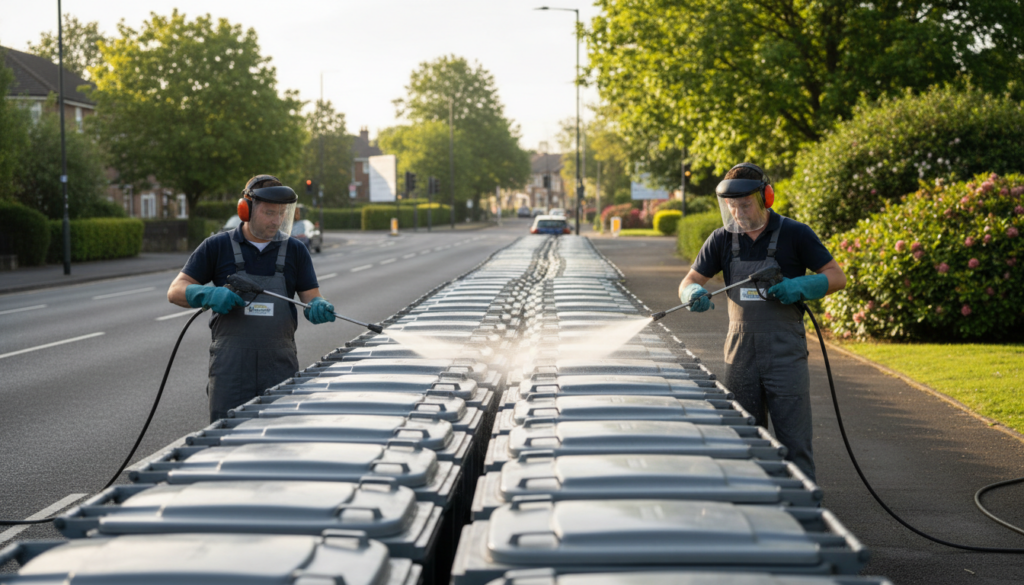 Professional wheelie bin cleaning service Professional wheelie bin cleaning service