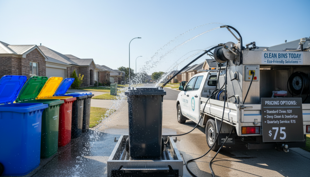 Wheelie bin cleaning service options Wheelie bin cleaning service options